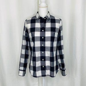 J. Crew Women’s Buffalo Check Button Up Top Size 4